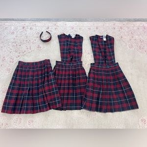 French Toast Girls’ 2 V-Neck Jumper & 1 Skirt pleated Uniform